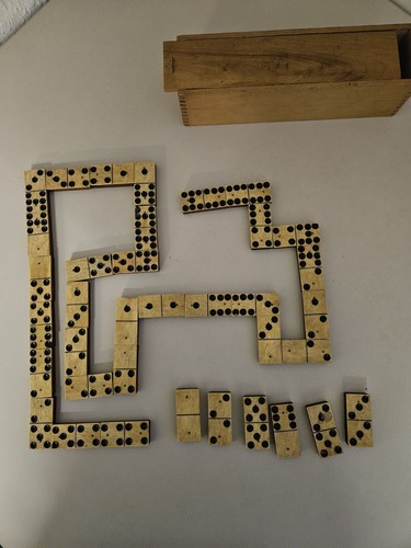 Domino spiel holz bein - domino, 36