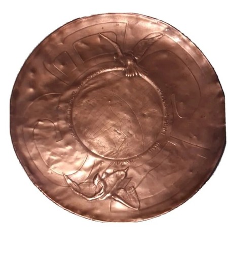 Kupfer teller 28cm - teller, sperwer