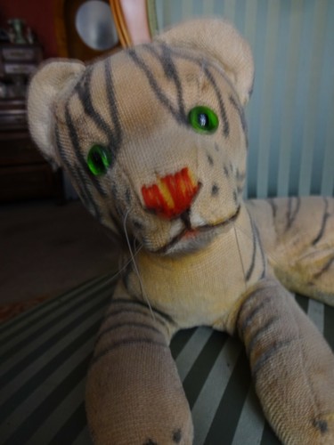 Stofftier tiger vor 1945 - "tiger",
