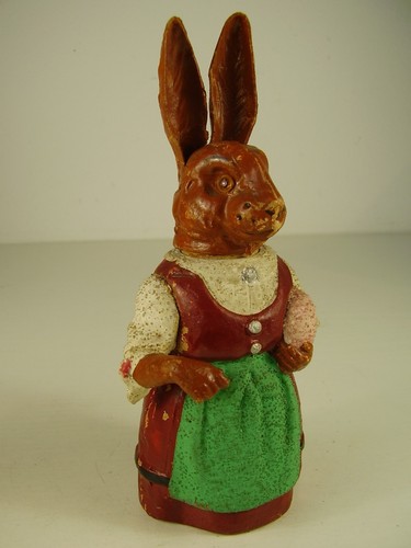Antike seltene osterhasen frau - antike,