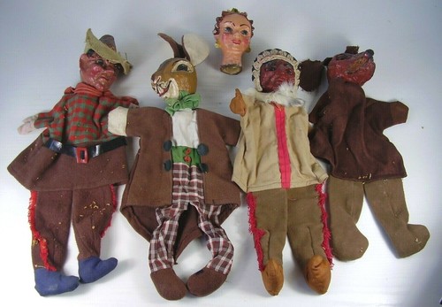 Antike seltene handpuppen - seltene,